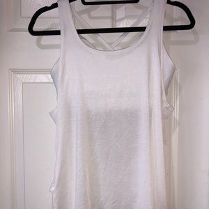 Lululemon White Crisscross Top